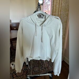 Alice + Olivia | Cropped Hoodie | Cream | Large